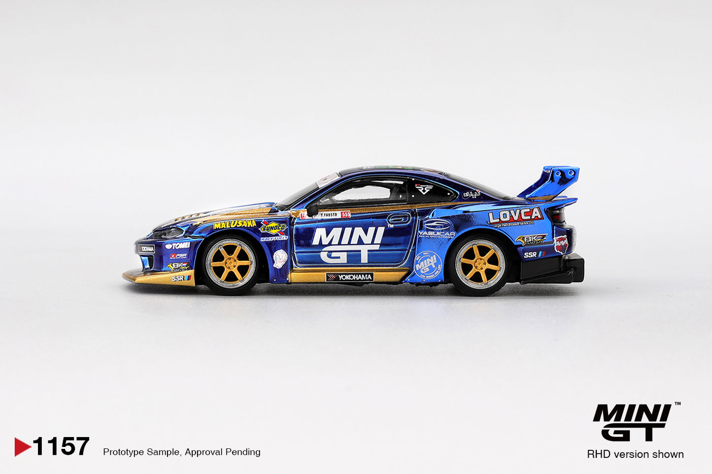 Nissan Silvia (S15) LB-Super Silhouette #555 Team MINI GT Liberty Walk 2025 Formula Drift Mini GT