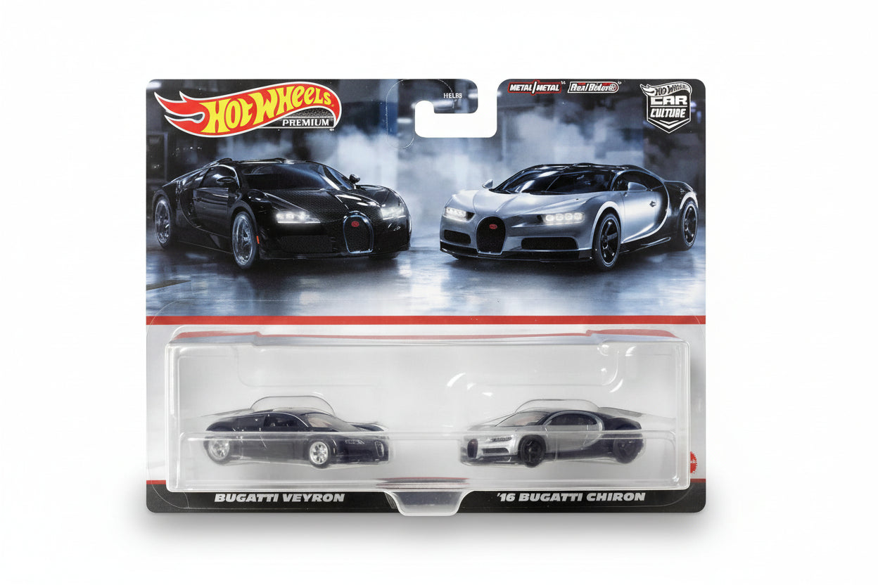 Hot Wheels Premium 2 Pack Bugatti