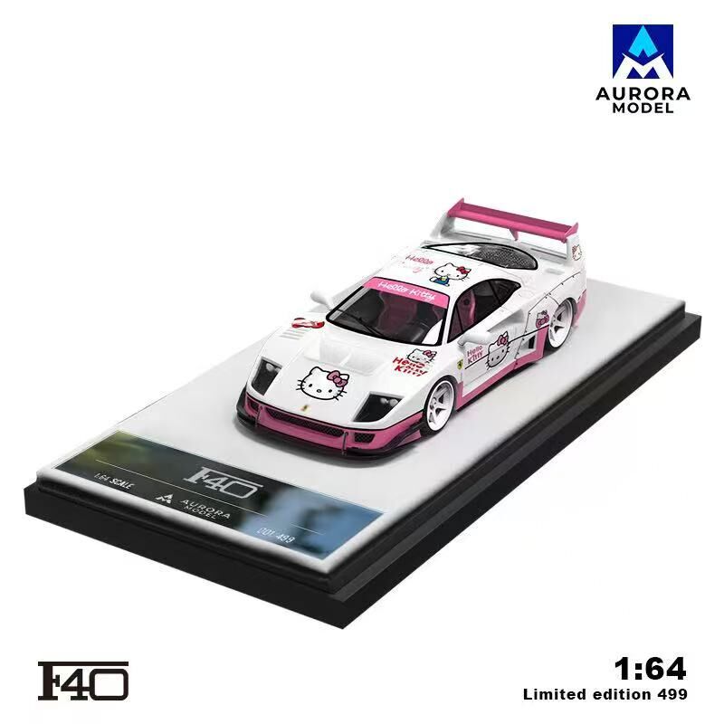 Aurora Model 1/64 Scale - F40 Widebody Hello Kitty
