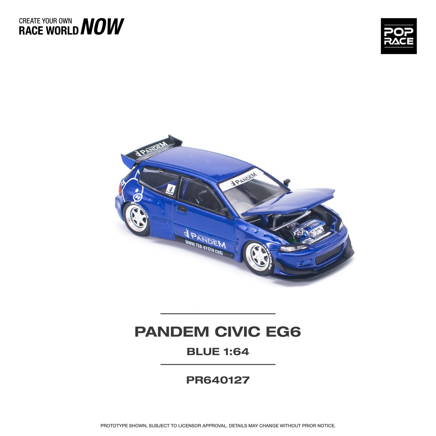POP RACE PR64-127 PANDEM HONDA CIVIC EG6.