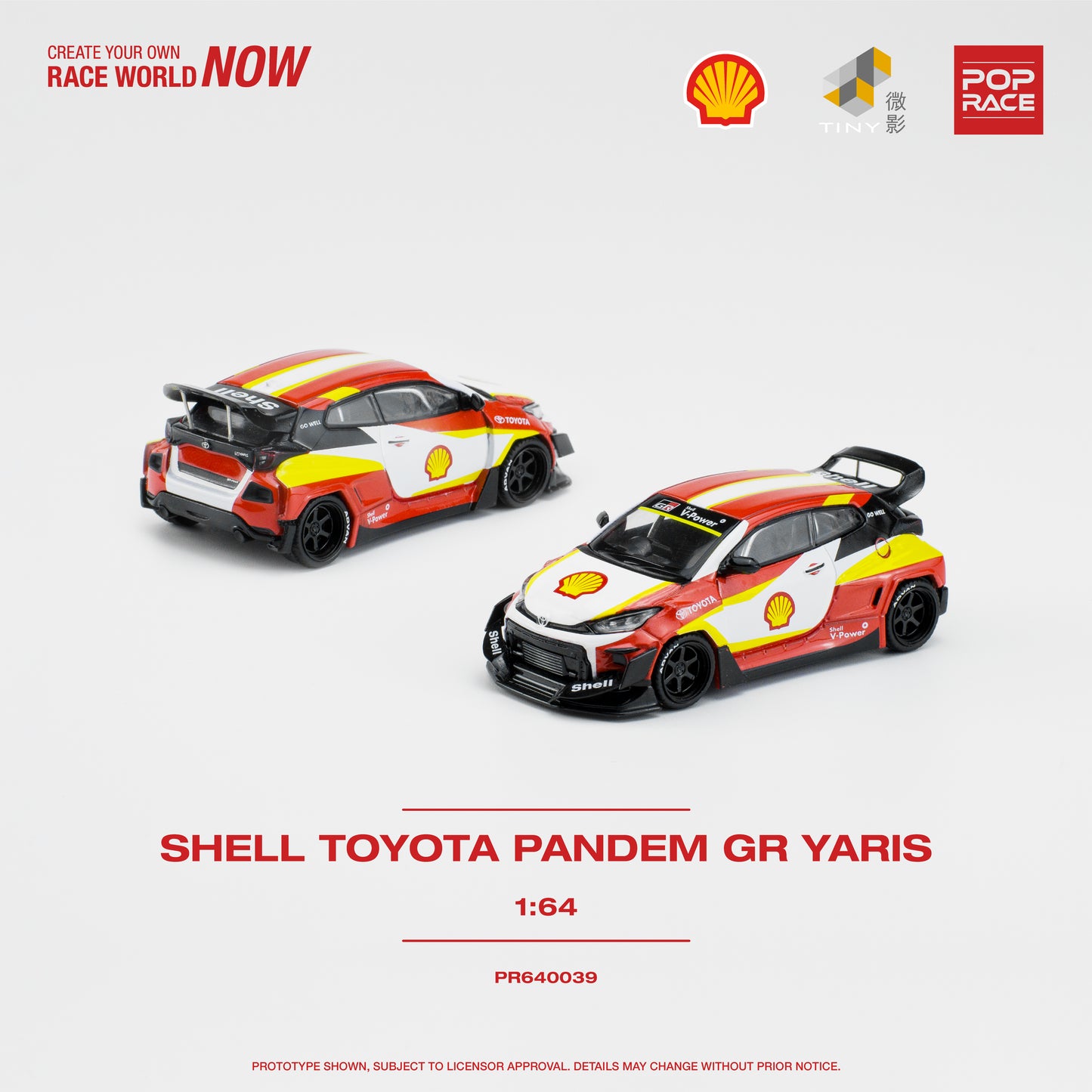 Pop Race PR64-39 Pop Race x Tiny Shell Toyota Pandem GR Yaris