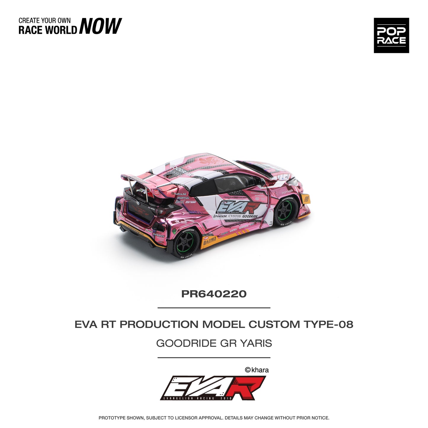 Pop Race PR64-220 Eva RT Production Model Custom Type-08 Goodride Toyota Gr Yaris