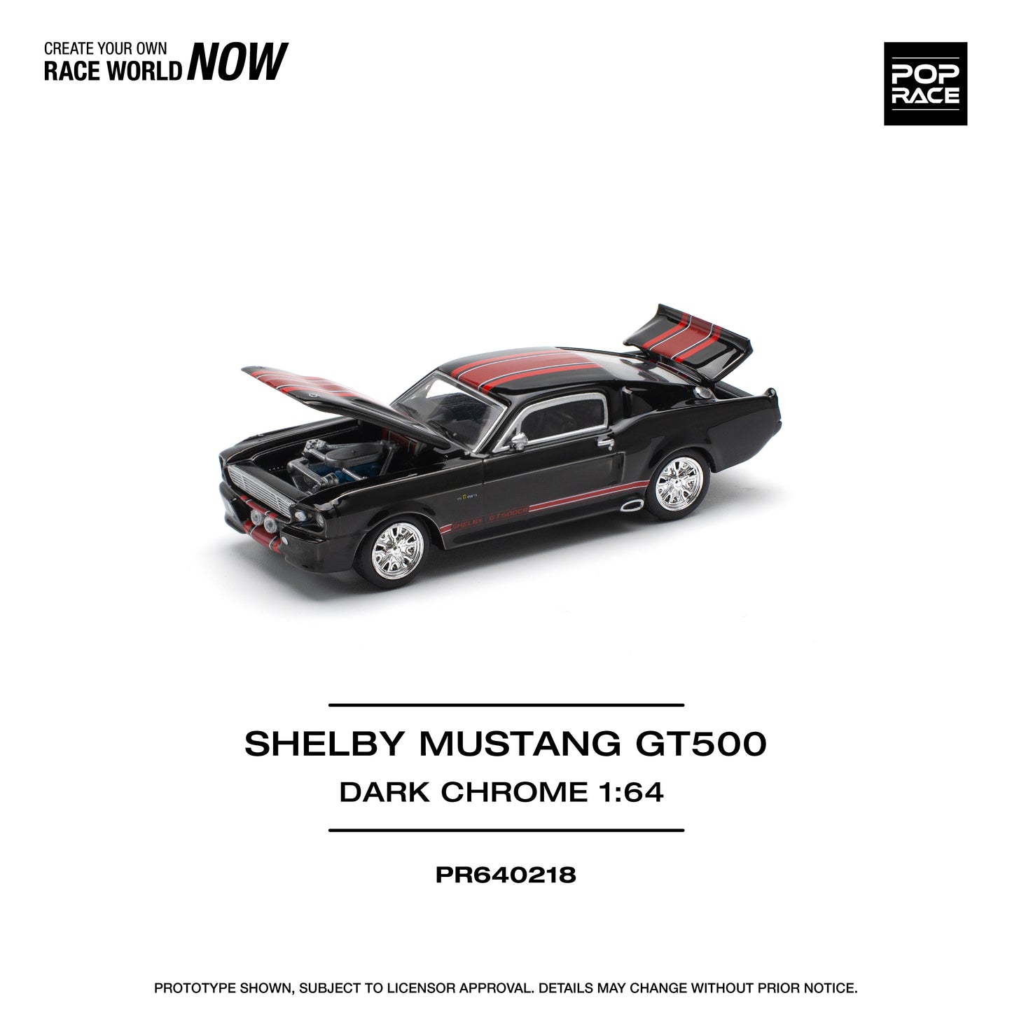 POP RACE PR64-218 SHELBY MUSTANG GT500 FORD