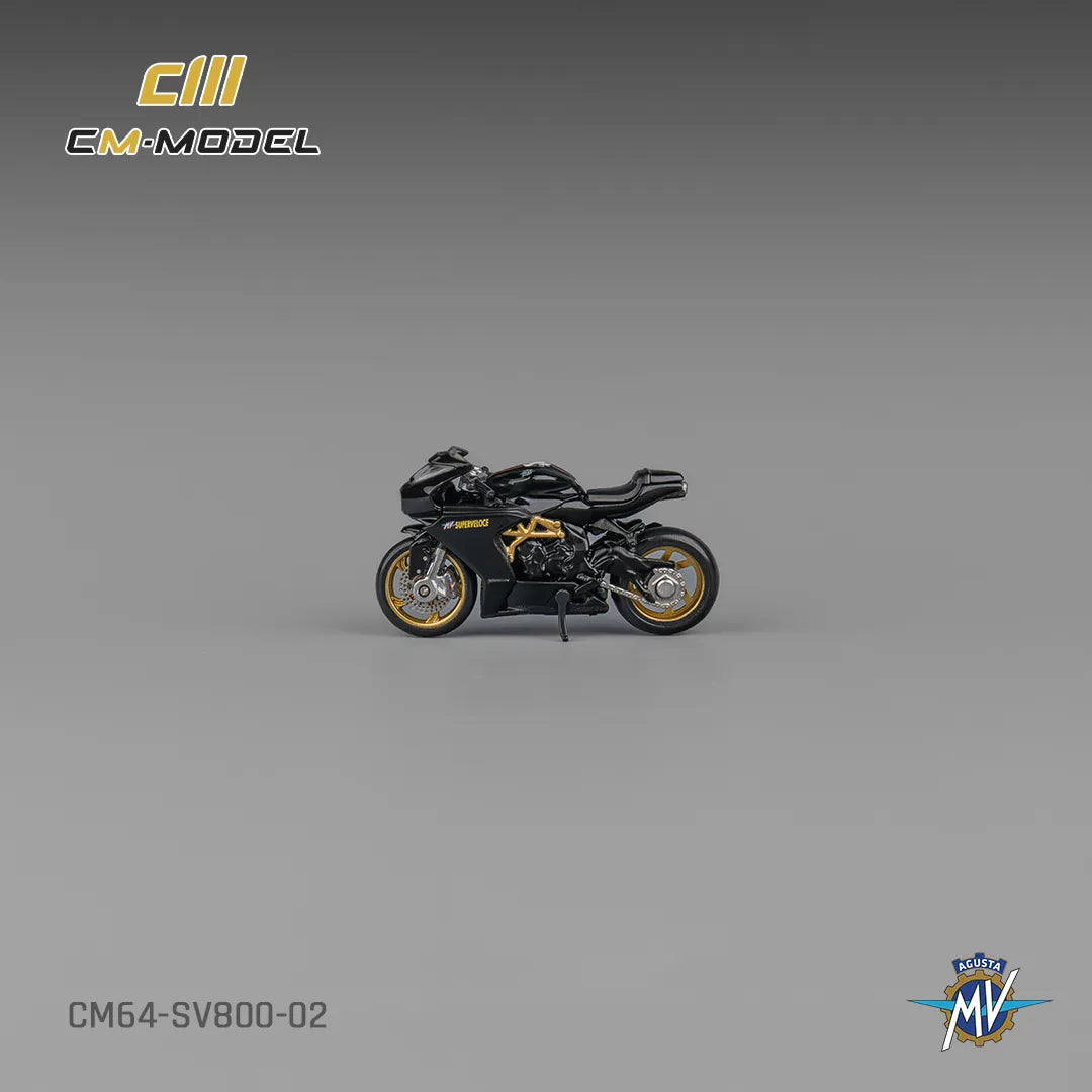 CM Model MV Agusta SV800 Black with Showgirl – CM64-SV800-02