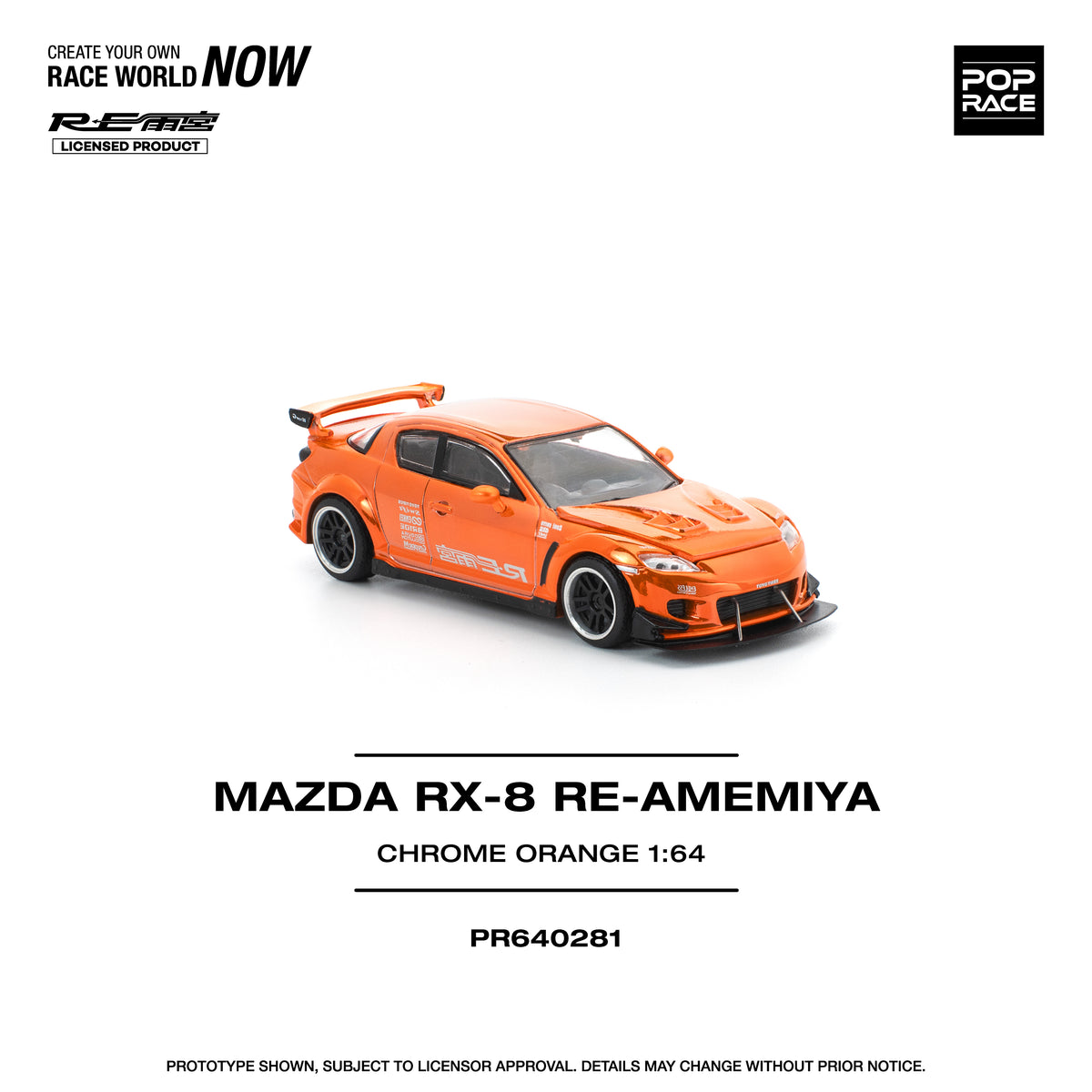 POP RACE PR64-281 MAZDA RX8 RE-AMEMIYA