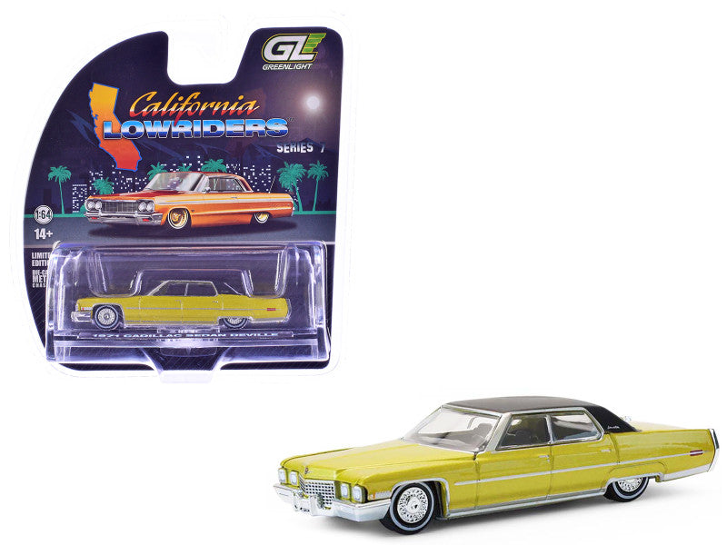 GREENLIGHT California LOWRIDERS 1971 CADILLAC SEDAN DEVILLE
