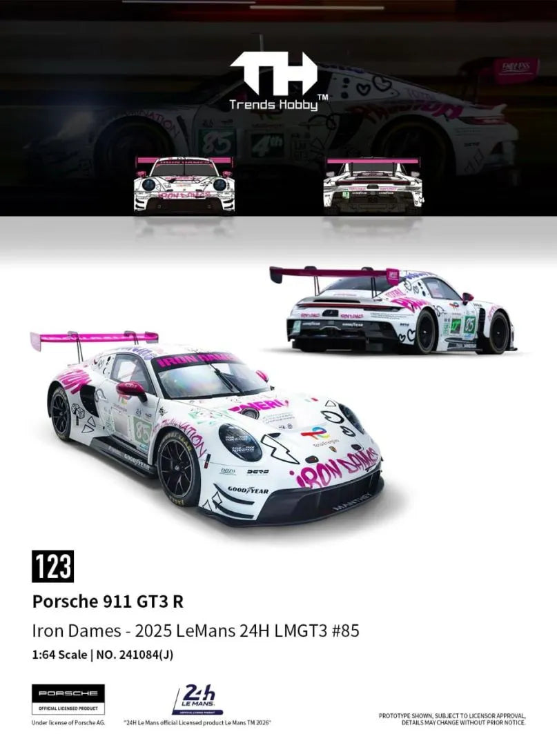 Trends Hobby Porsche 911 GT3 R LeMans 24H 2025 #85 Iron Dames