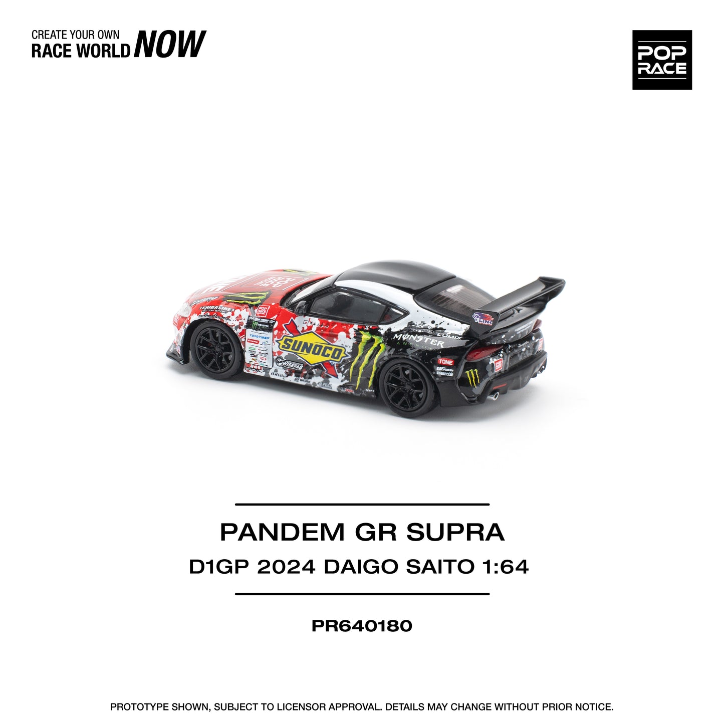 Pop Race PR64-180 Pandem GR Supra D1GP 2024 Daigo Saito