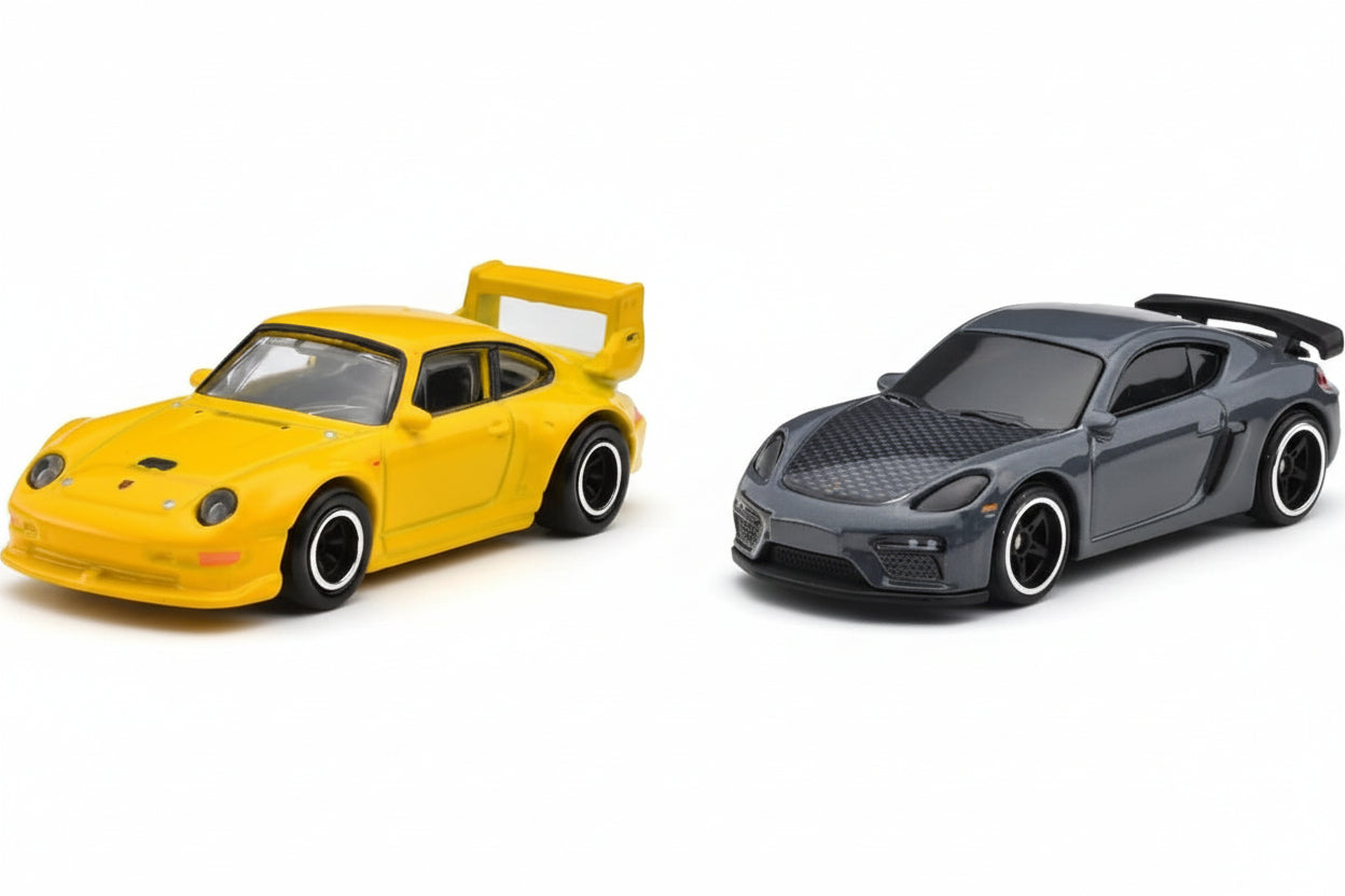 Hot Wheels premium 2 pack Porsche 993 GT2 & Porsche 718 Cayman GT4