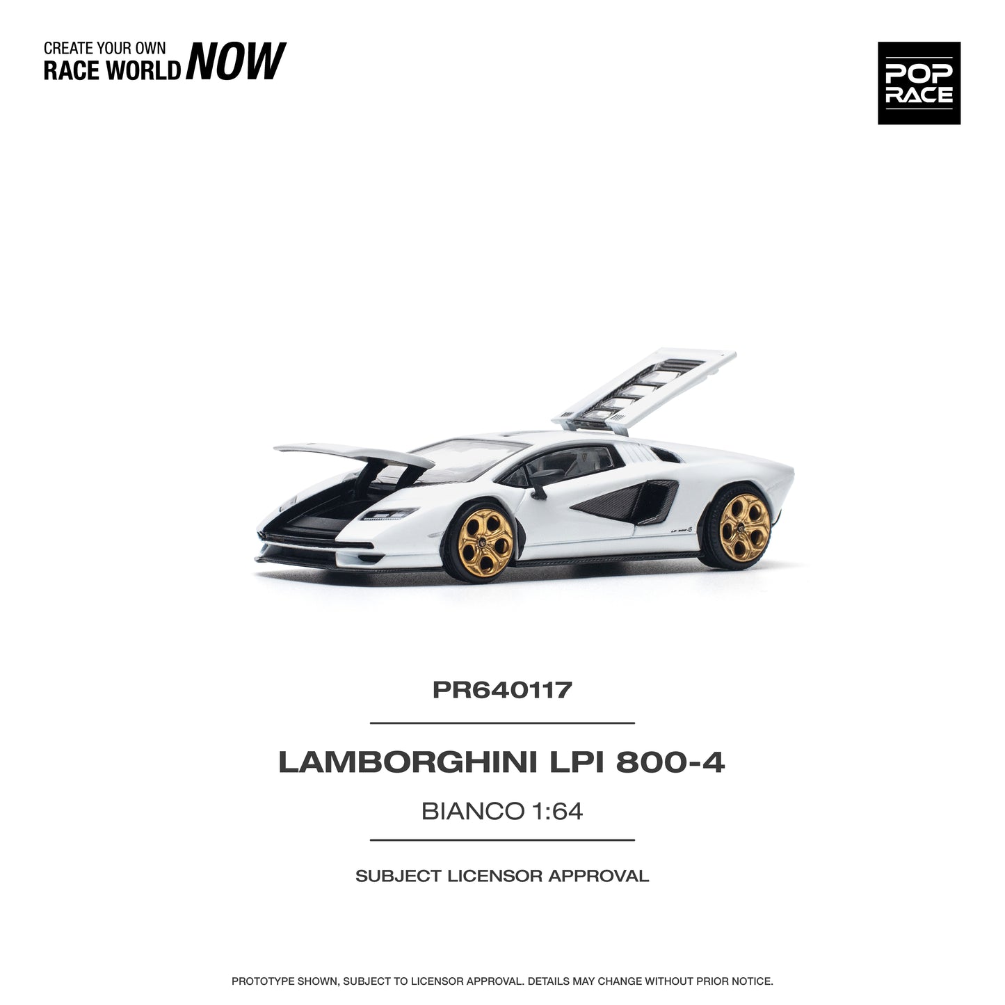 Pop Race PR64-117 Lamborghini Countach LPI 800-4