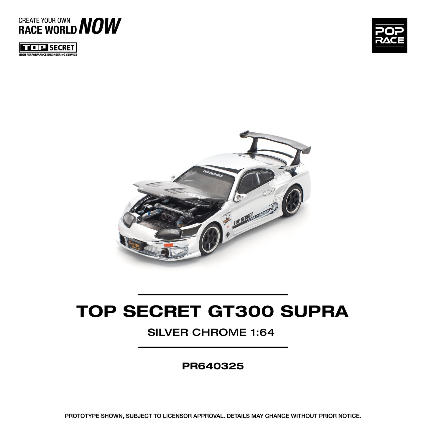 POP RACE PR64-325 TOP SECRET GT300 SUPRA