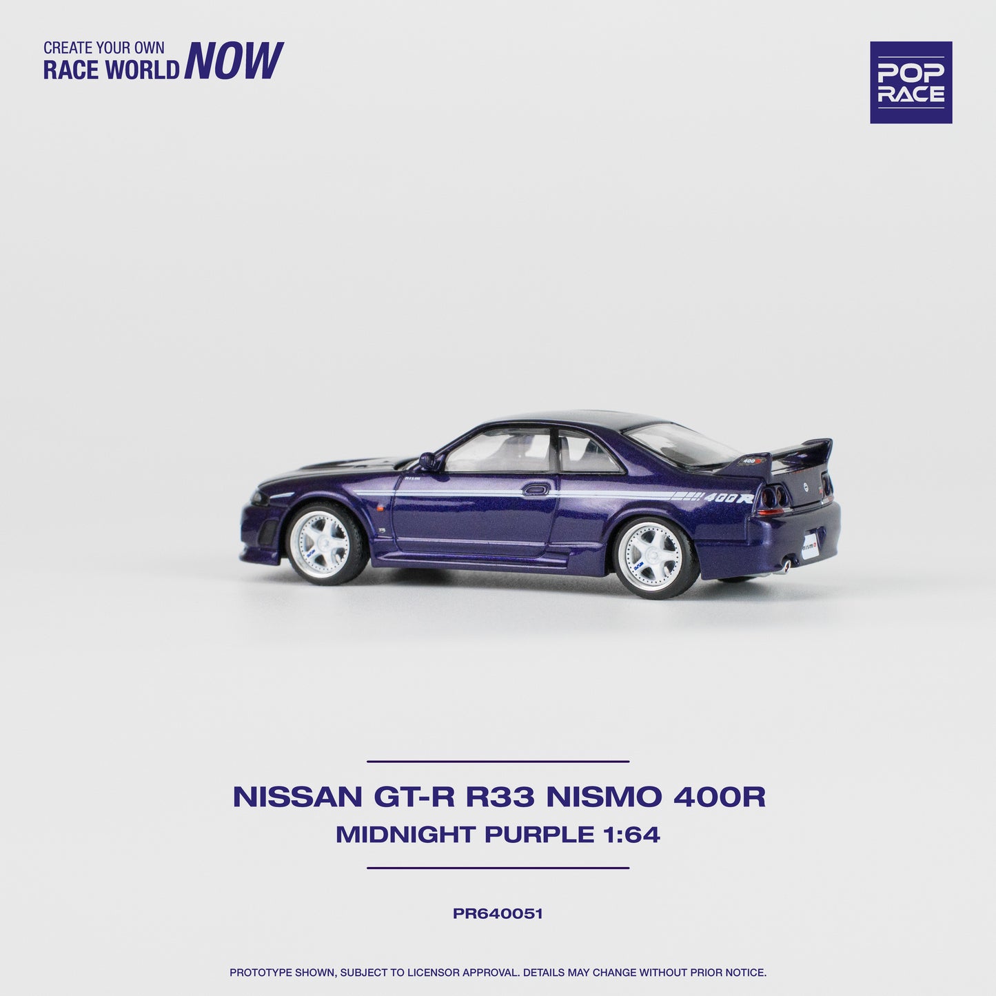 Pop Race PR64-51 GTR Nismo 400R Nissan Skyline R33