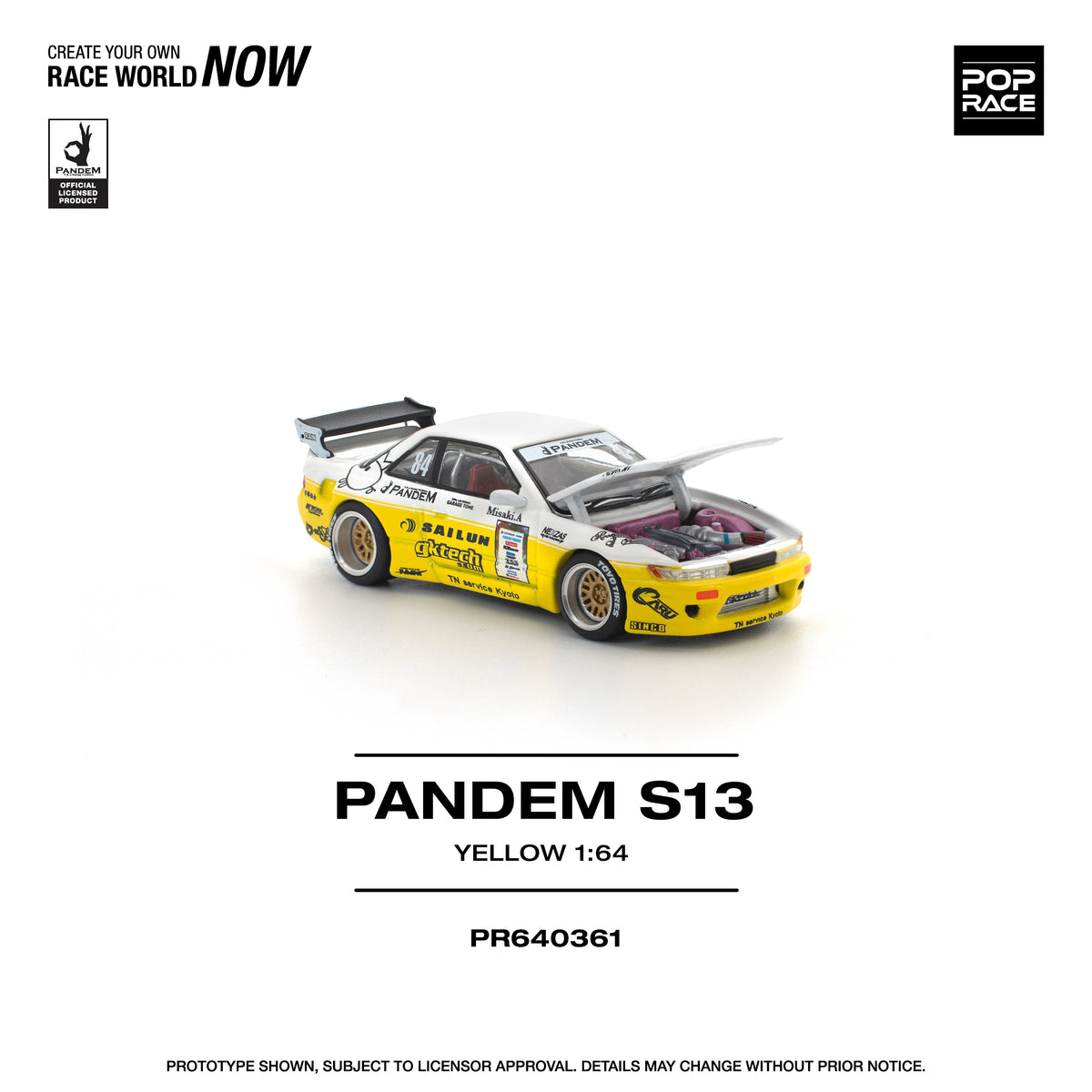 POP RACE PR64-361 PANDEM NISSAN SILVIA S13
