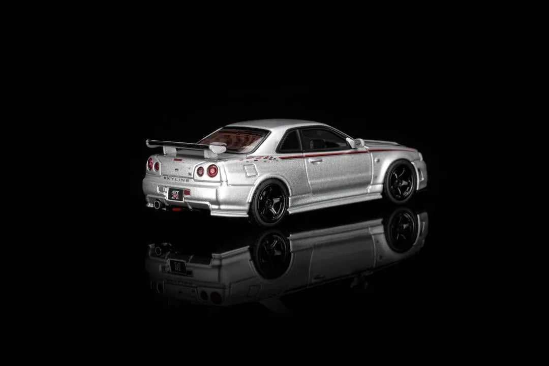 Motor Helix Nissan Skyline GT-R (R34) NISMO Customized Sonic Metallic Silver 1:64 scale