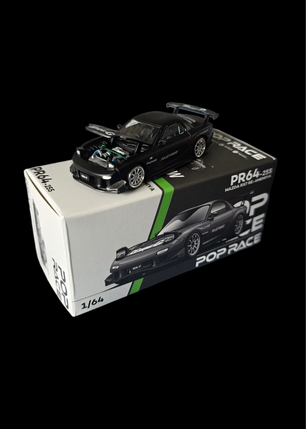 POP RACE PR64-255 MAZDA RX7 RE-AMEMIYA