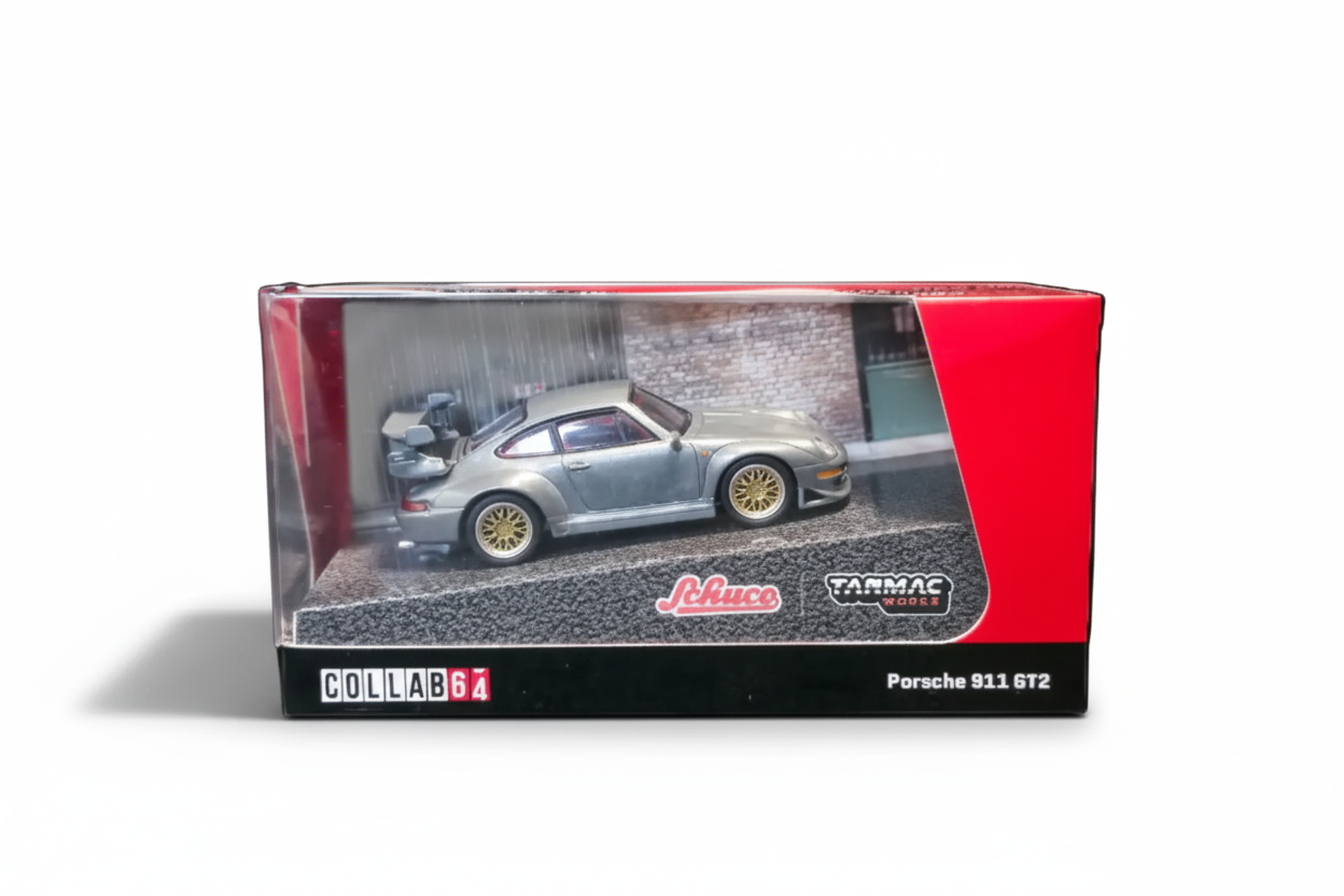 Tarmac Works Porsche 911 Gt2 Collab 64 Chase