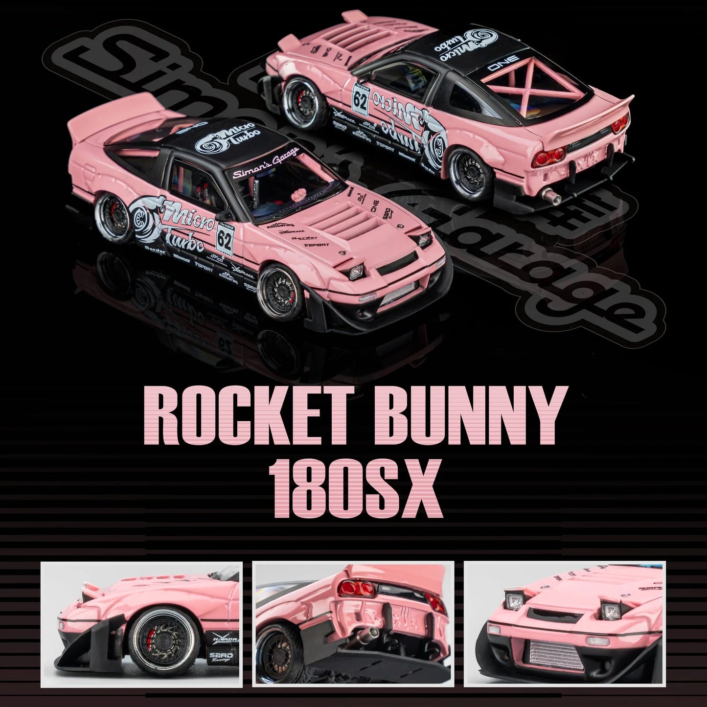 Micro Turbo Nissan 180SX Type X Rocket Bunny v2 Simon's Garage