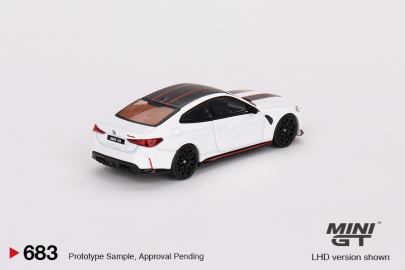BMW M4 CSL Mini GT Alpine White