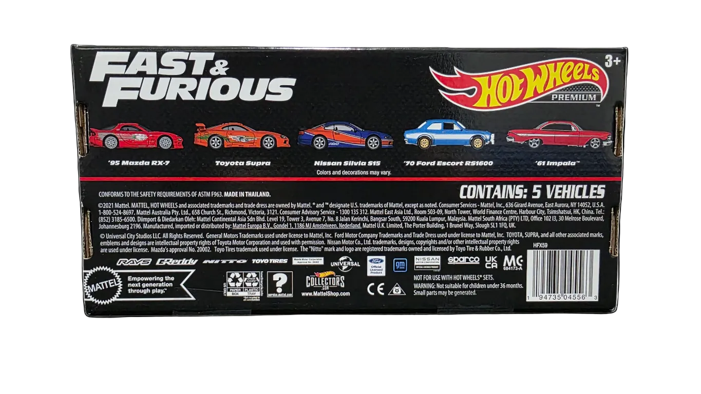Fast & Furious The Racer's Edge Hot Wheels Premium Box Set