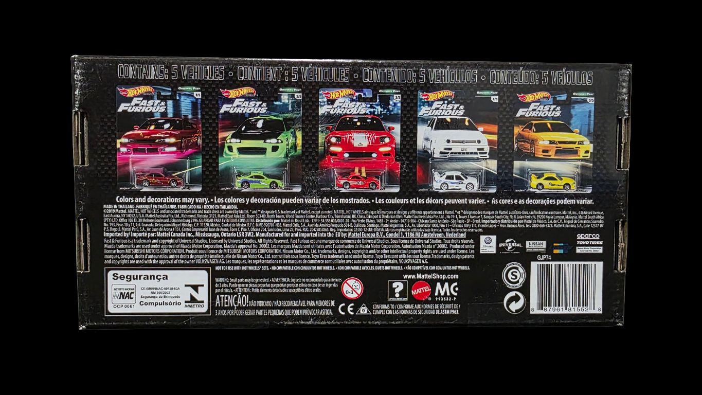 Fast & Furious The Original Hot Wheels Premium Box Set