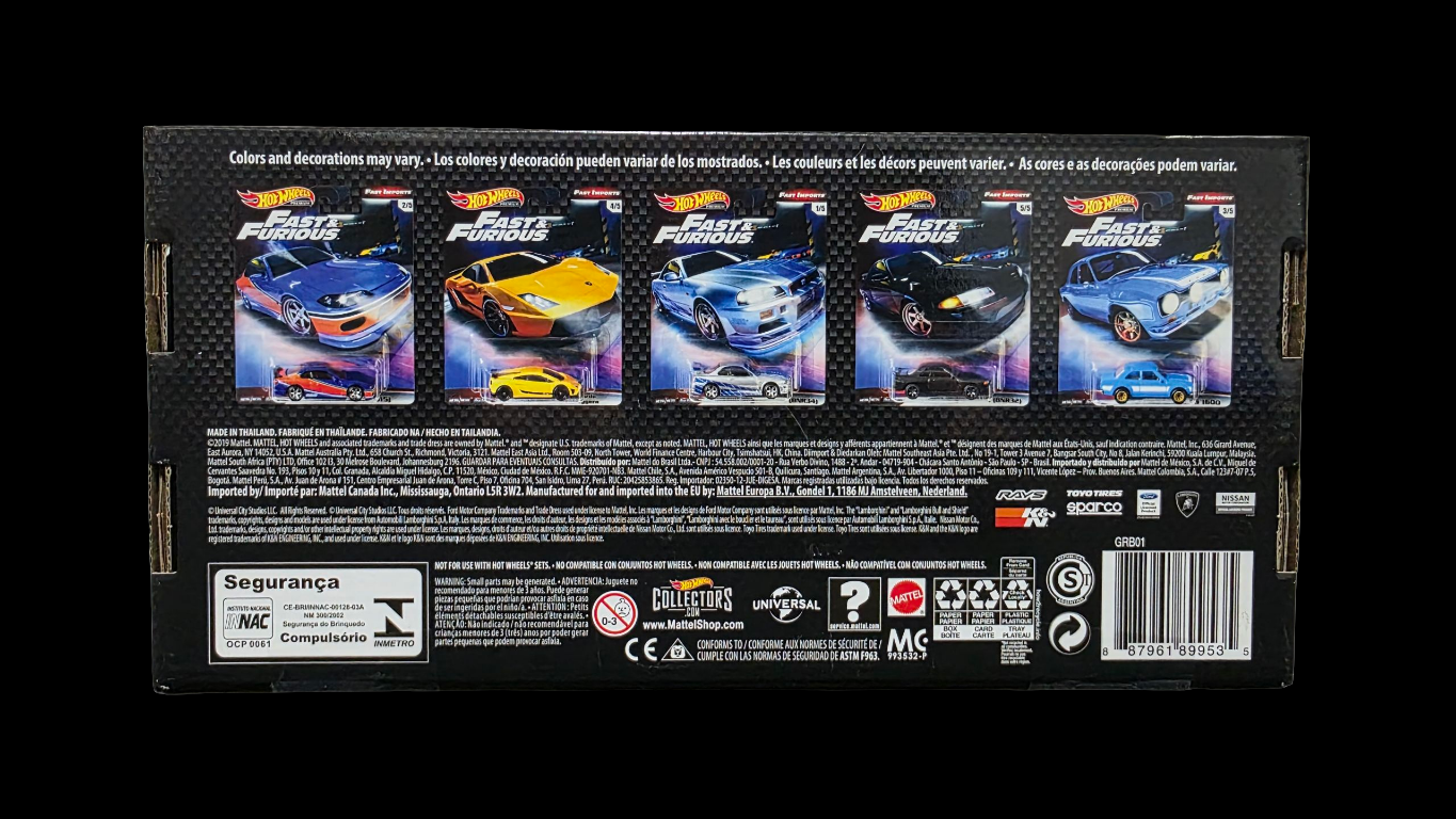 Fast & Furious Fast Imports Hot Wheels Premium Box Set