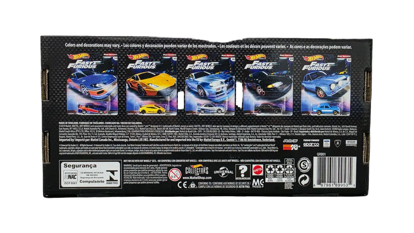 Fast & Furious Fast Imports Hot Wheels Premium Box Set