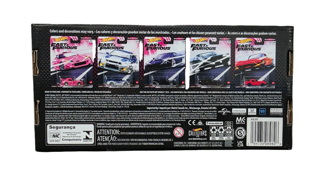 Fast & Furious Quick Shifters Hot Wheels Premium Box Set