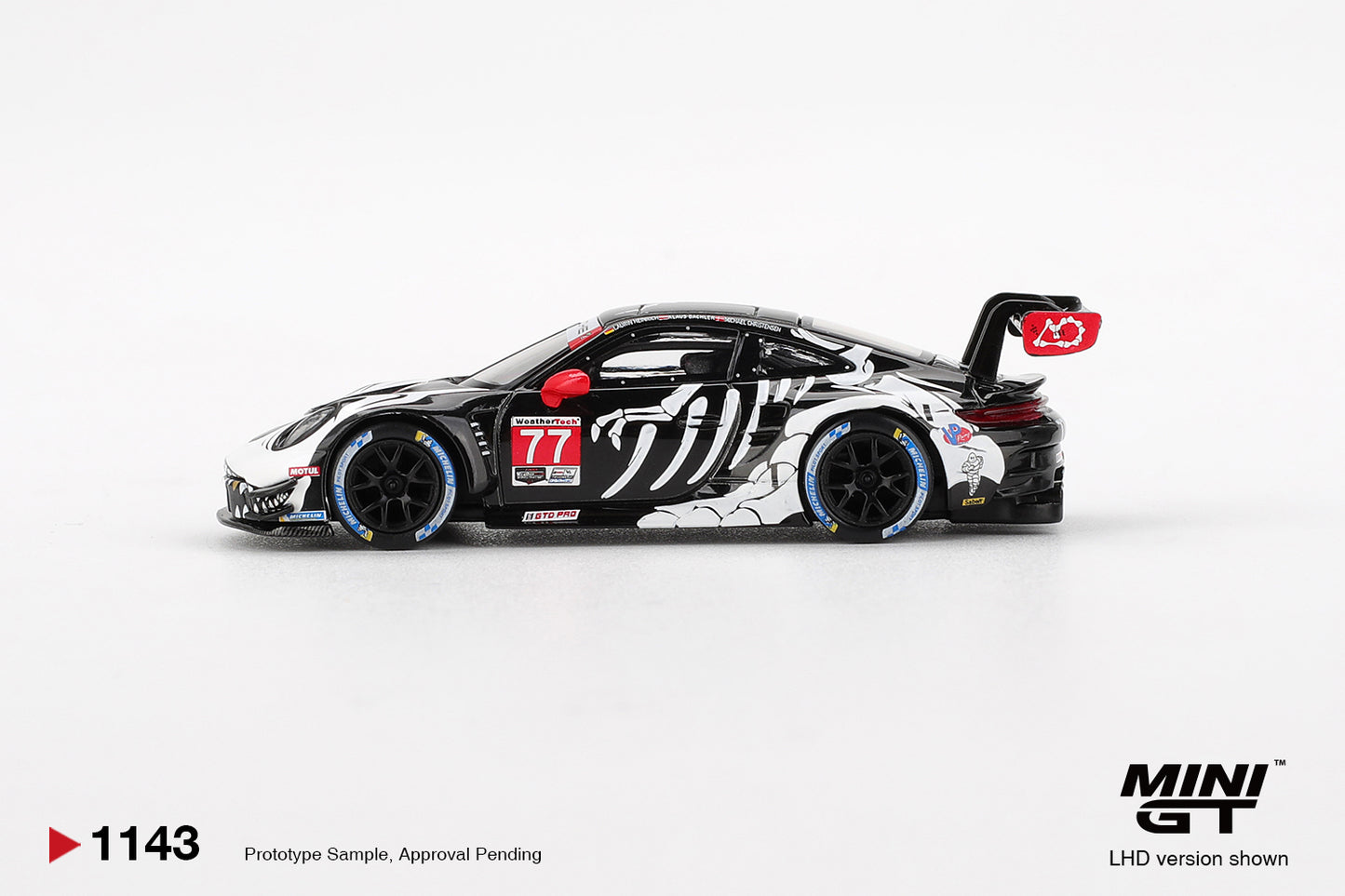 Porsche 911 GT3 R #77 AO Racing 2025 IMSA Petit Le Mans Mini GT