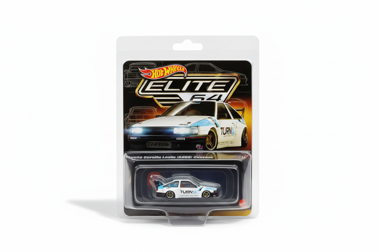 Hot Wheels ELITE 64 #16 Toyota Corolla Levin (AE86) Custom