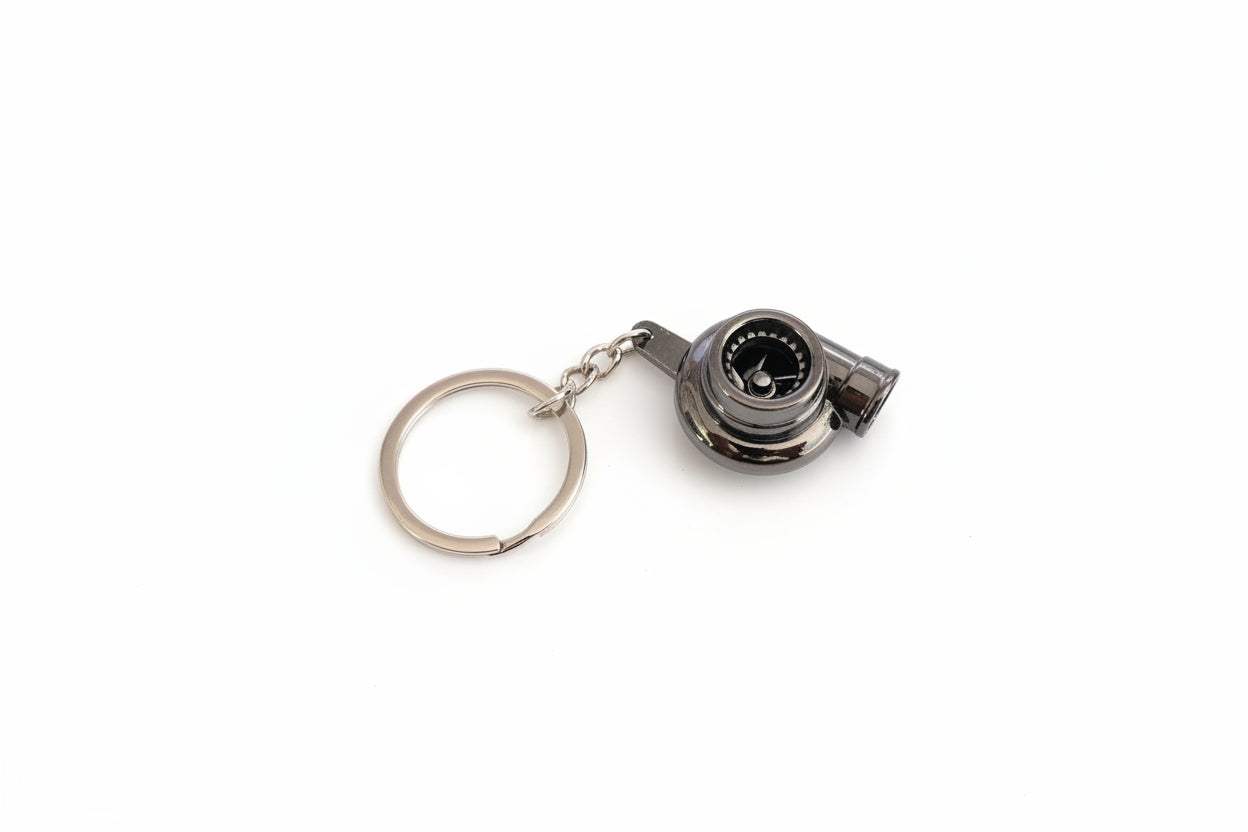 Keychain Turbo Whistle (Black Chrome)