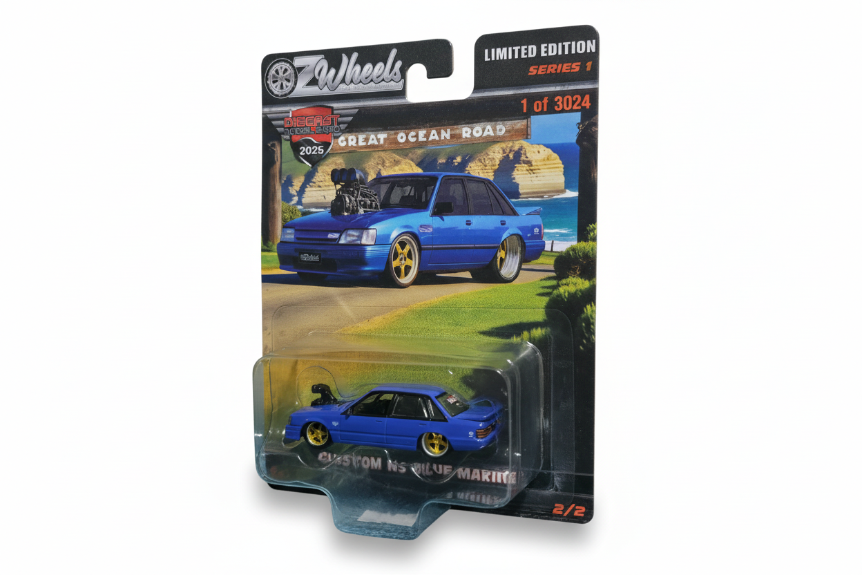 Oz Wheels 1:64 Blue VK
Meanie Melbourne Diecast
Expo 2025 1 of 3024