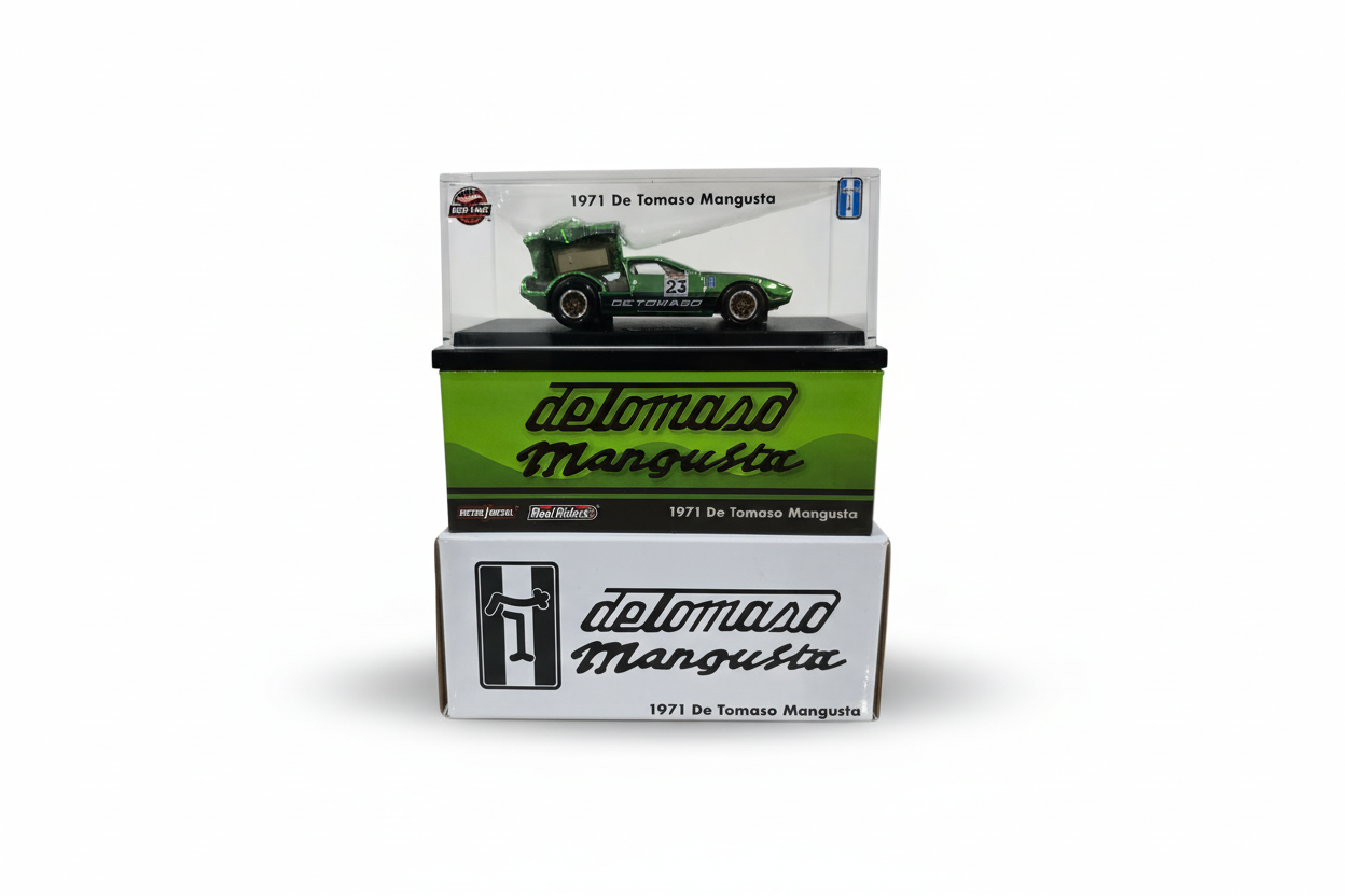 Hot Wheels 1971 De Tomaso Mangusta RLC Light Green