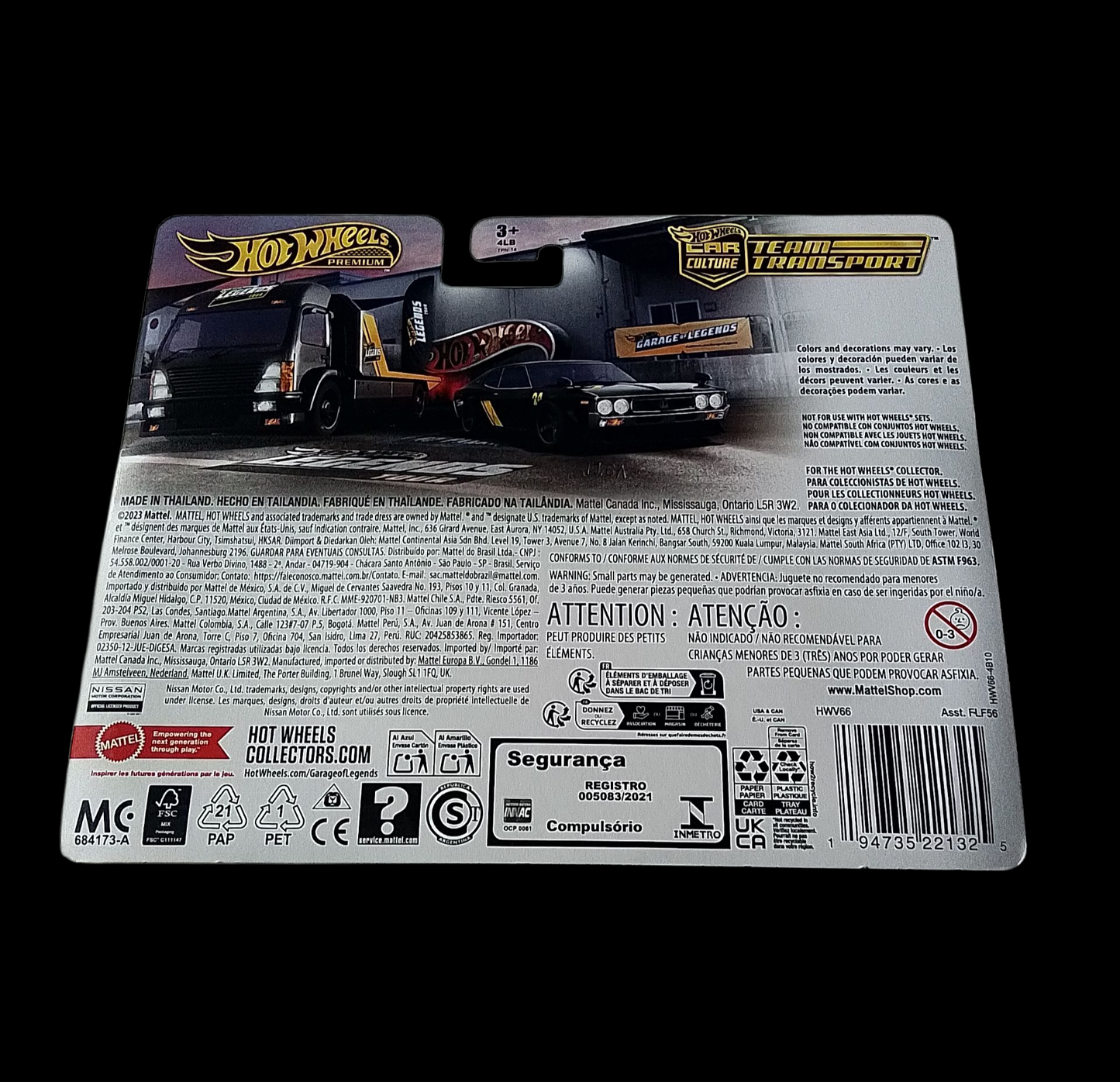 Hot Wheels Premium Team Transport Legend Tour