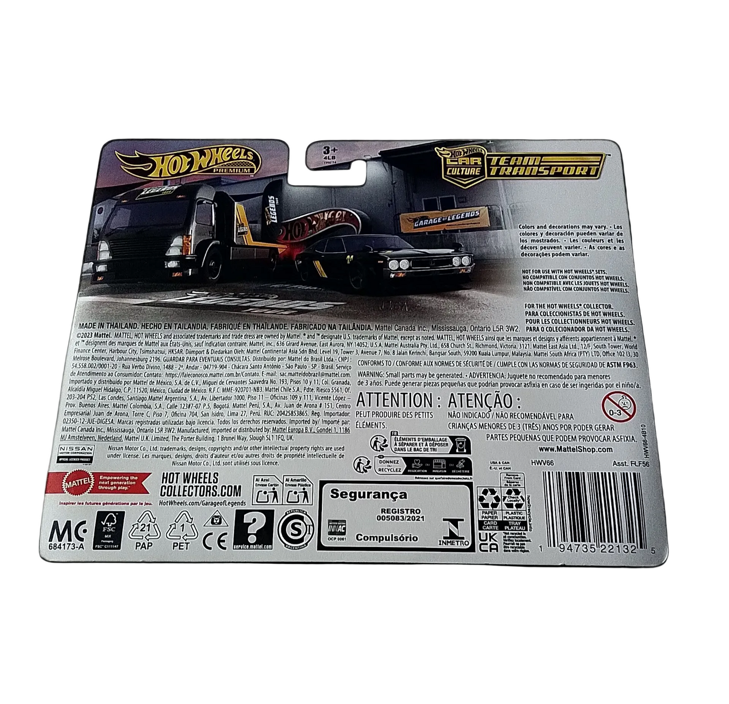 Hot Wheels Premium Team Transport Legend Tour