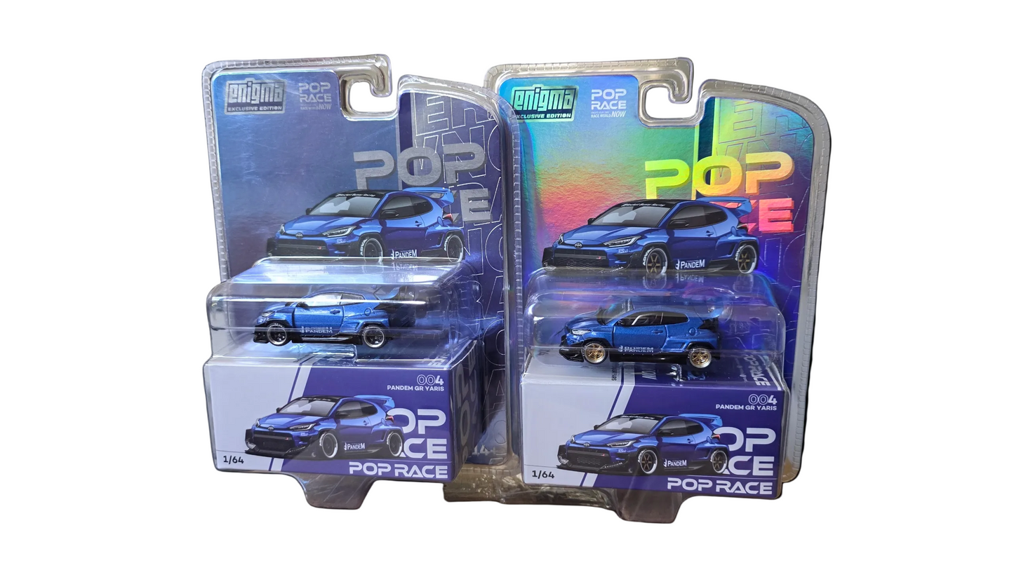 Pop Race Enigma Exclusive Edition Pandem GR Yaris 004 Regular and Chase