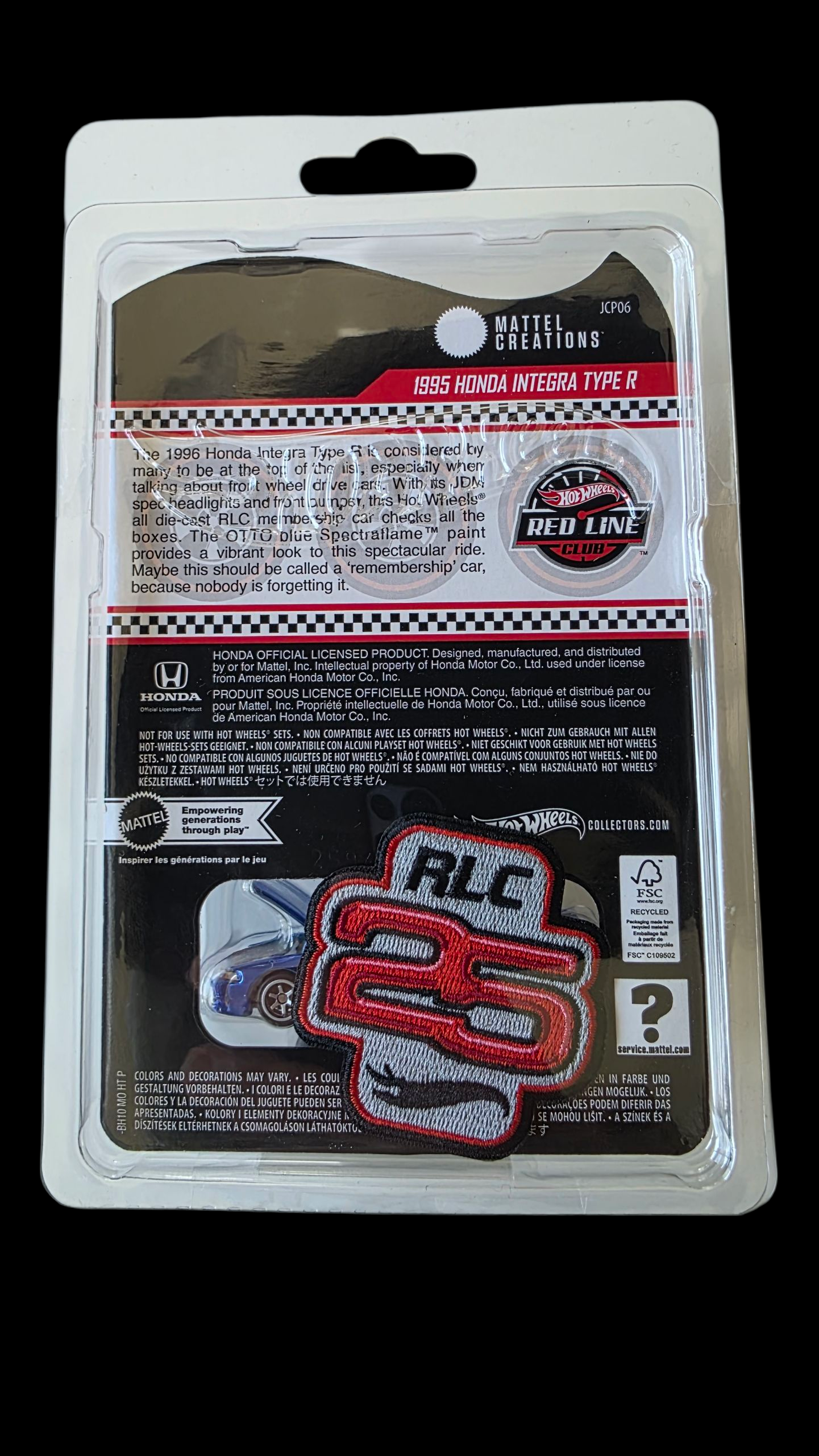 Hot Wheels RLC 1995 HONDA INTEGRA TYPE R