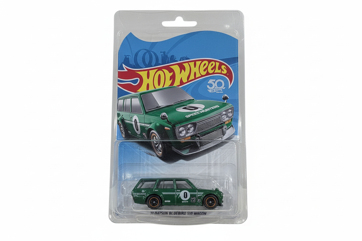 Hot Wheels 2019 Legends Exclusive 1971 Datsun Bluebird 510 Wagon