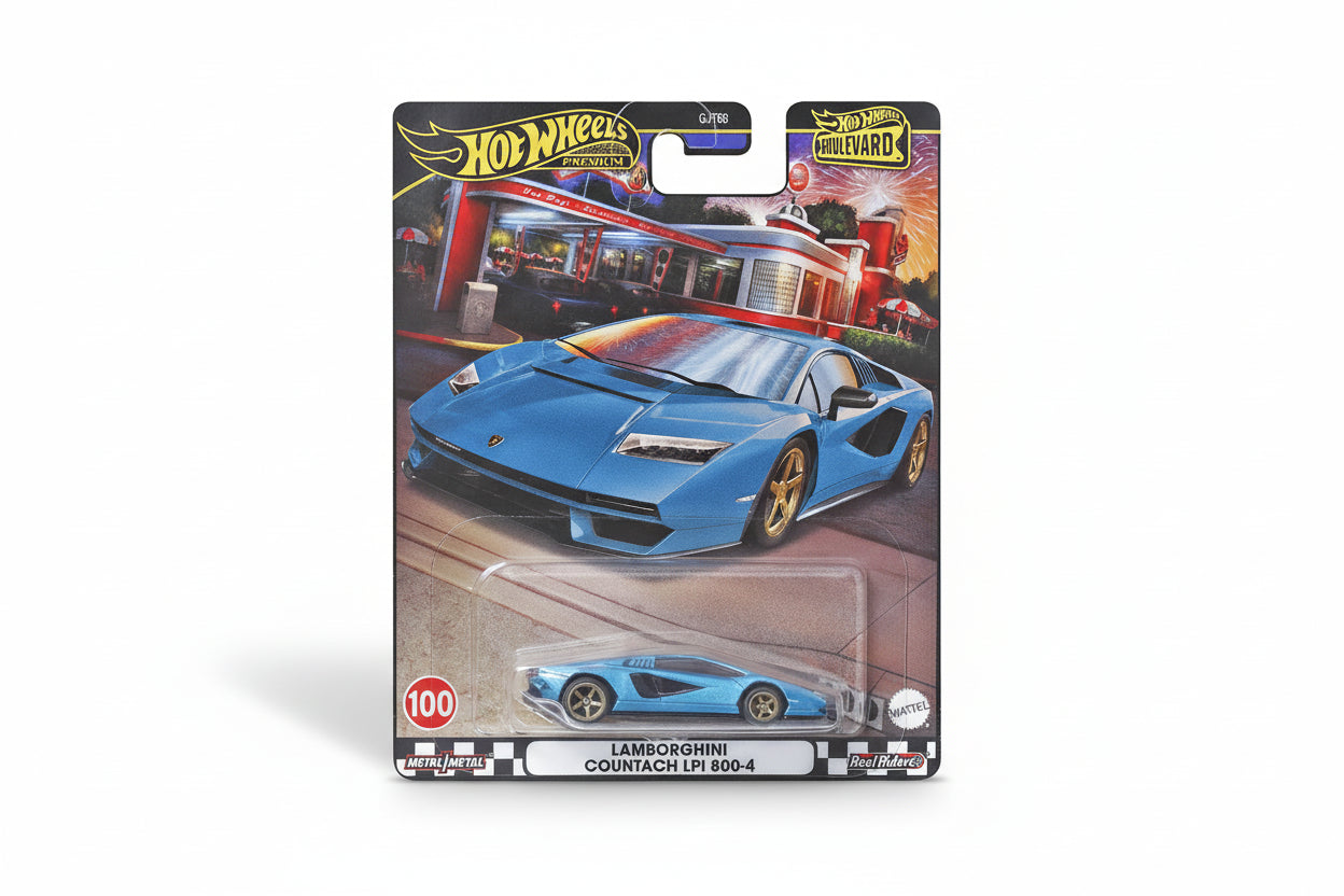 Hot Wheels Premium Boulevard (100) Lamborghini Countach LPI 800-4