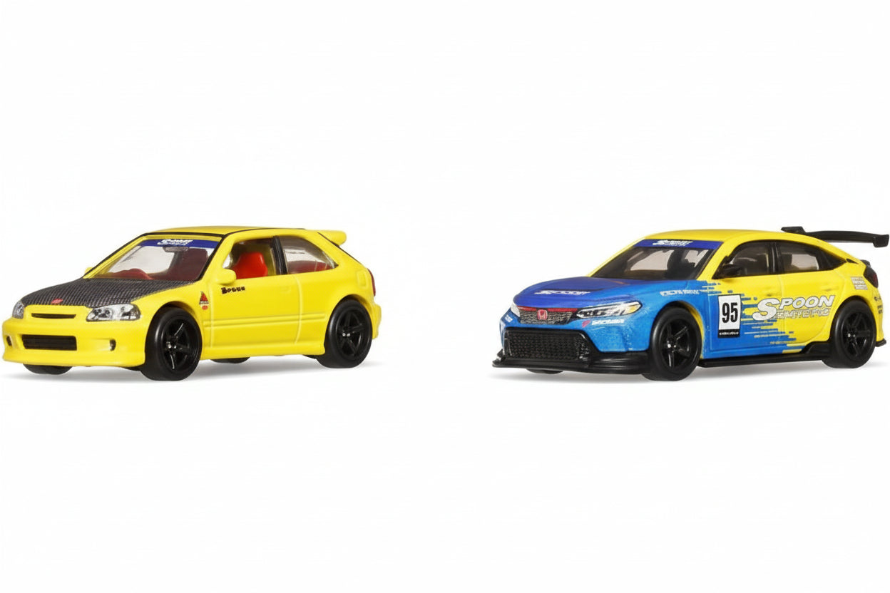 Hot Wheels Premium 2 Pack Spoon Honda Civic
