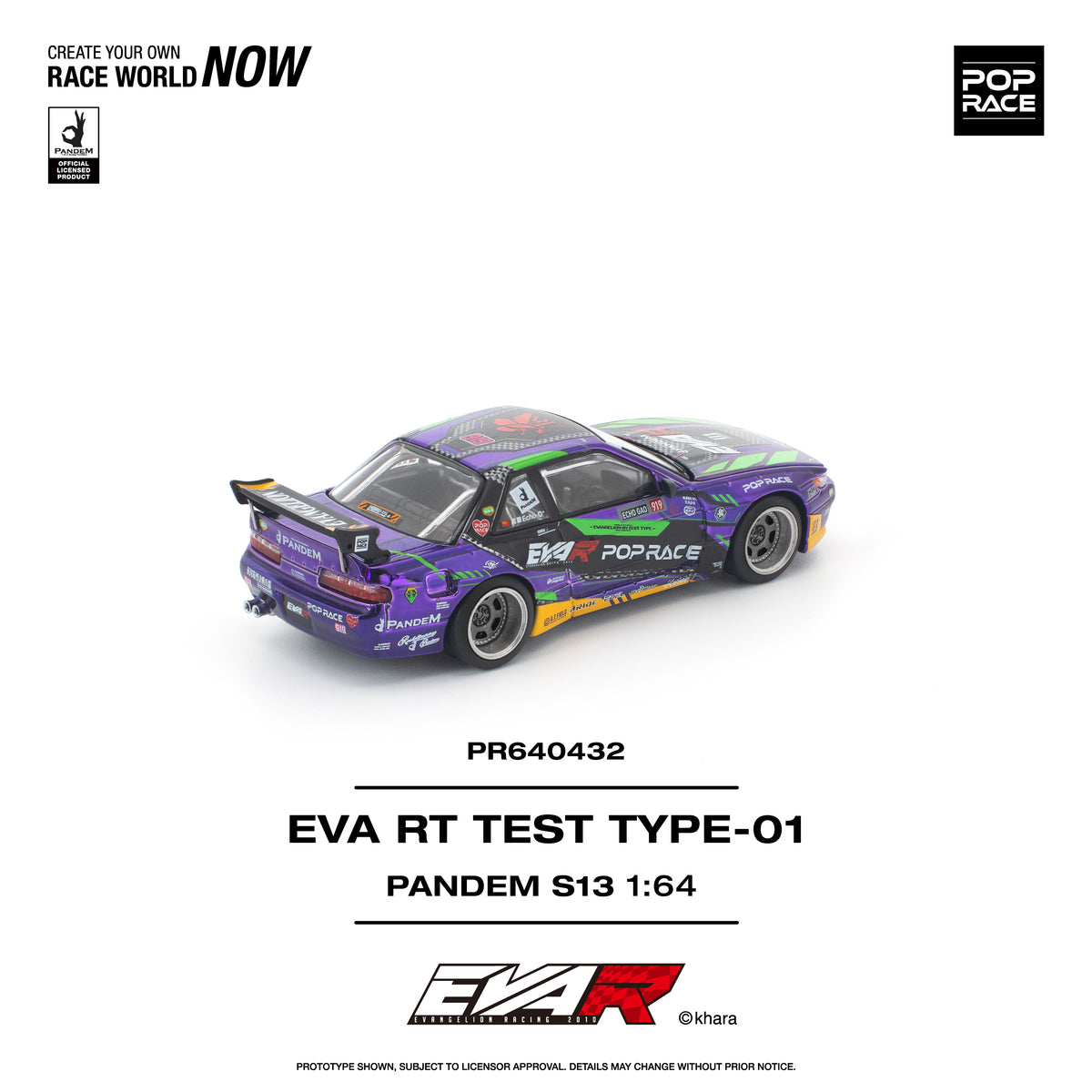 POP RACE PR64-432 EVA RT TEST TYPE-01 PANDEM Nissan S13