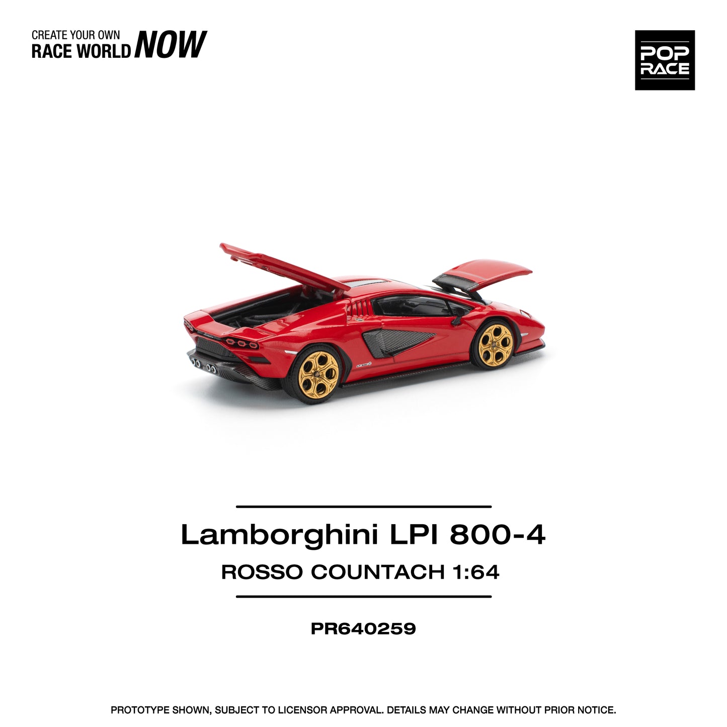 Pop race PR64-259 Lamborghini Countach LPI 800-4