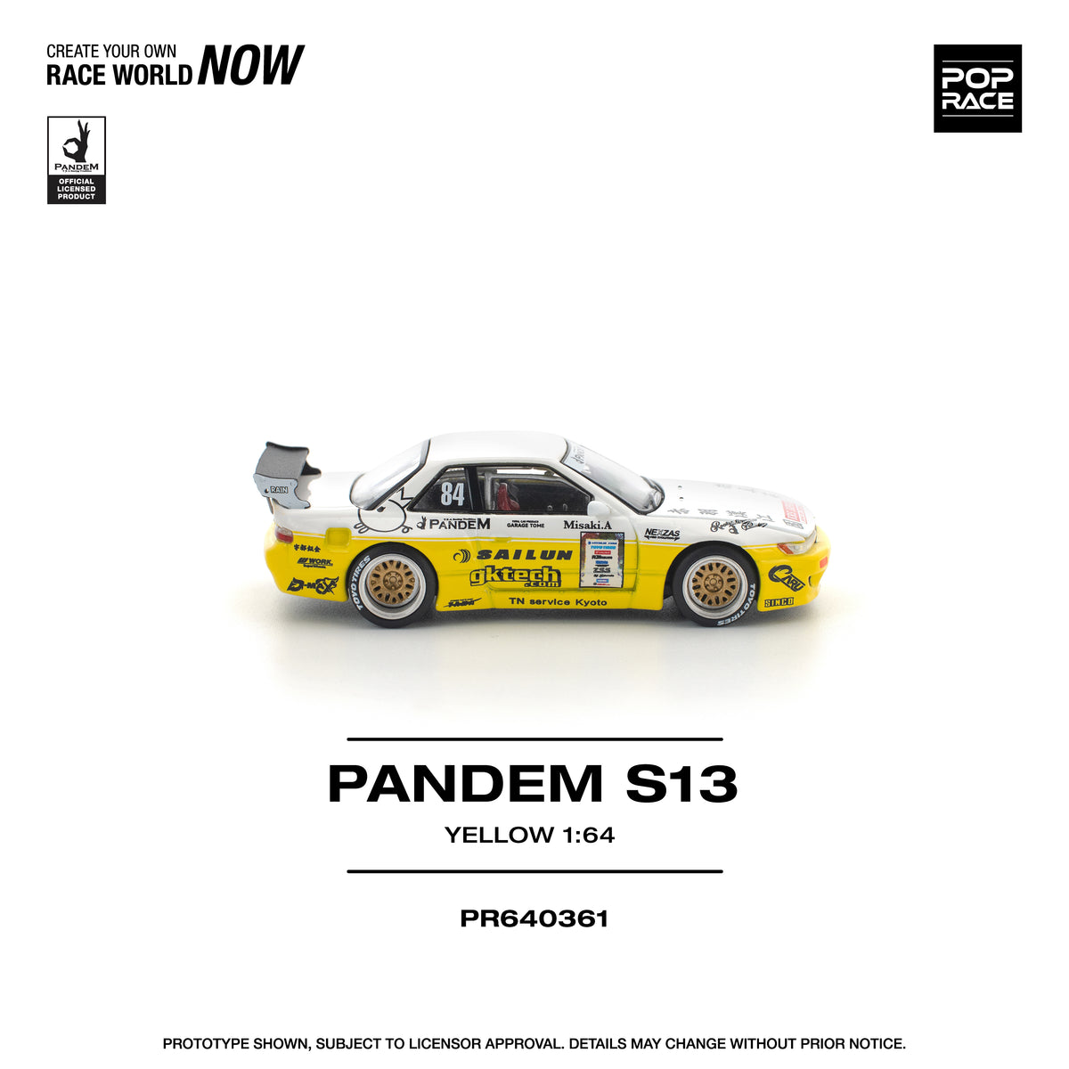 POP RACE PR64-361 PANDEM NISSAN SILVIA S13
