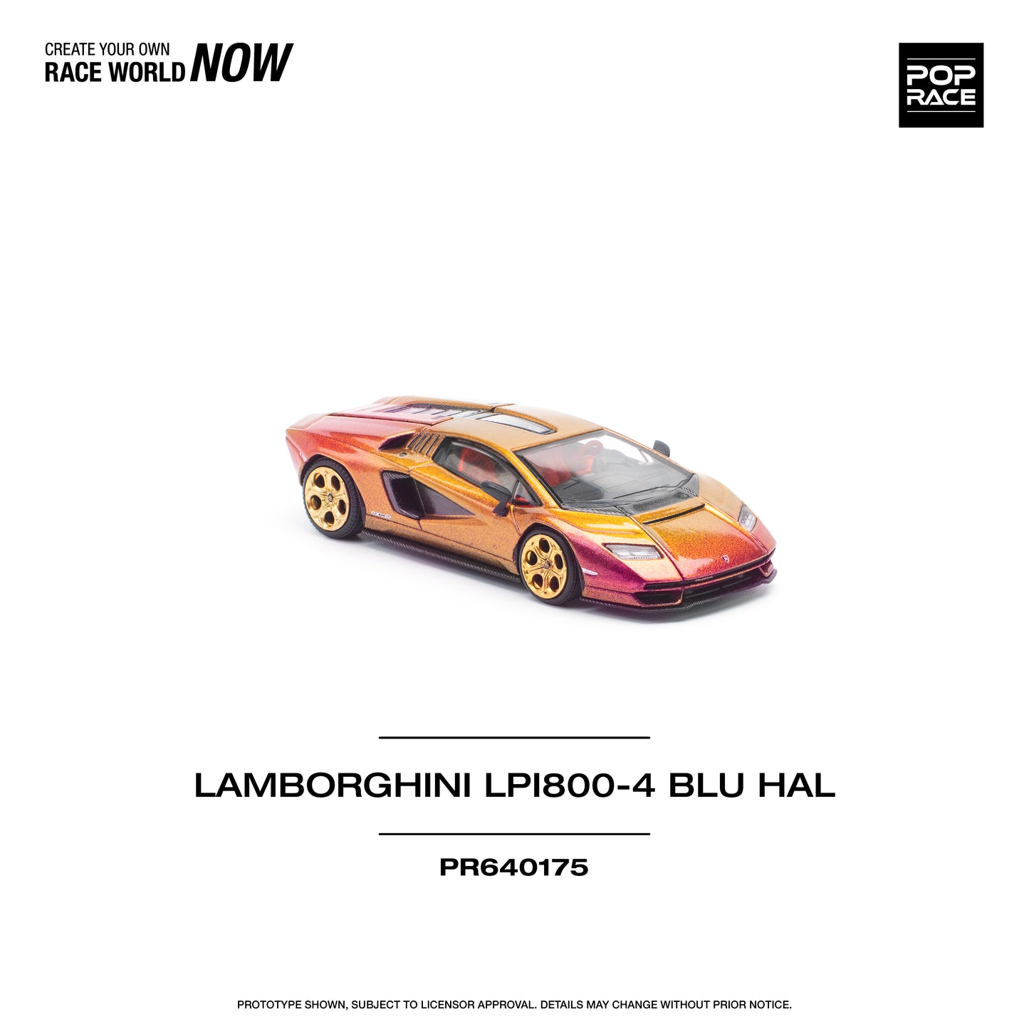POP RACE PR64-175 Lamborghini Countach LPI 800-4