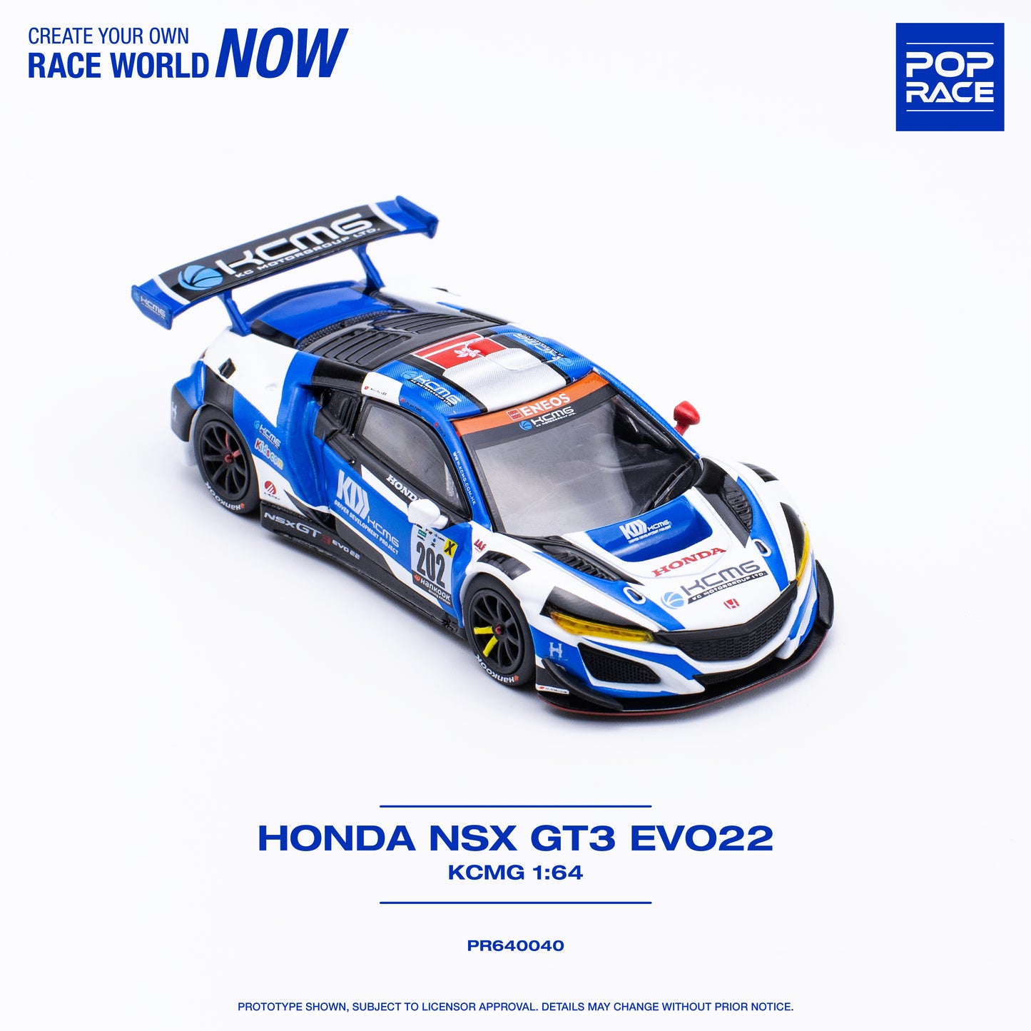 Pop Race PR64-40 Honda NSX GT3 EVO22 KCMG