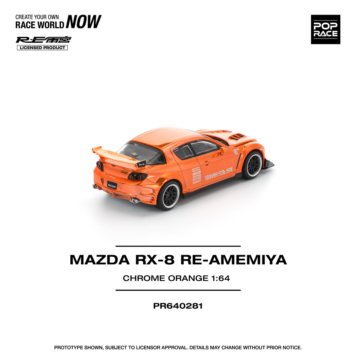 POP RACE PR64-281 MAZDA RX8 RE-AMEMIYA
