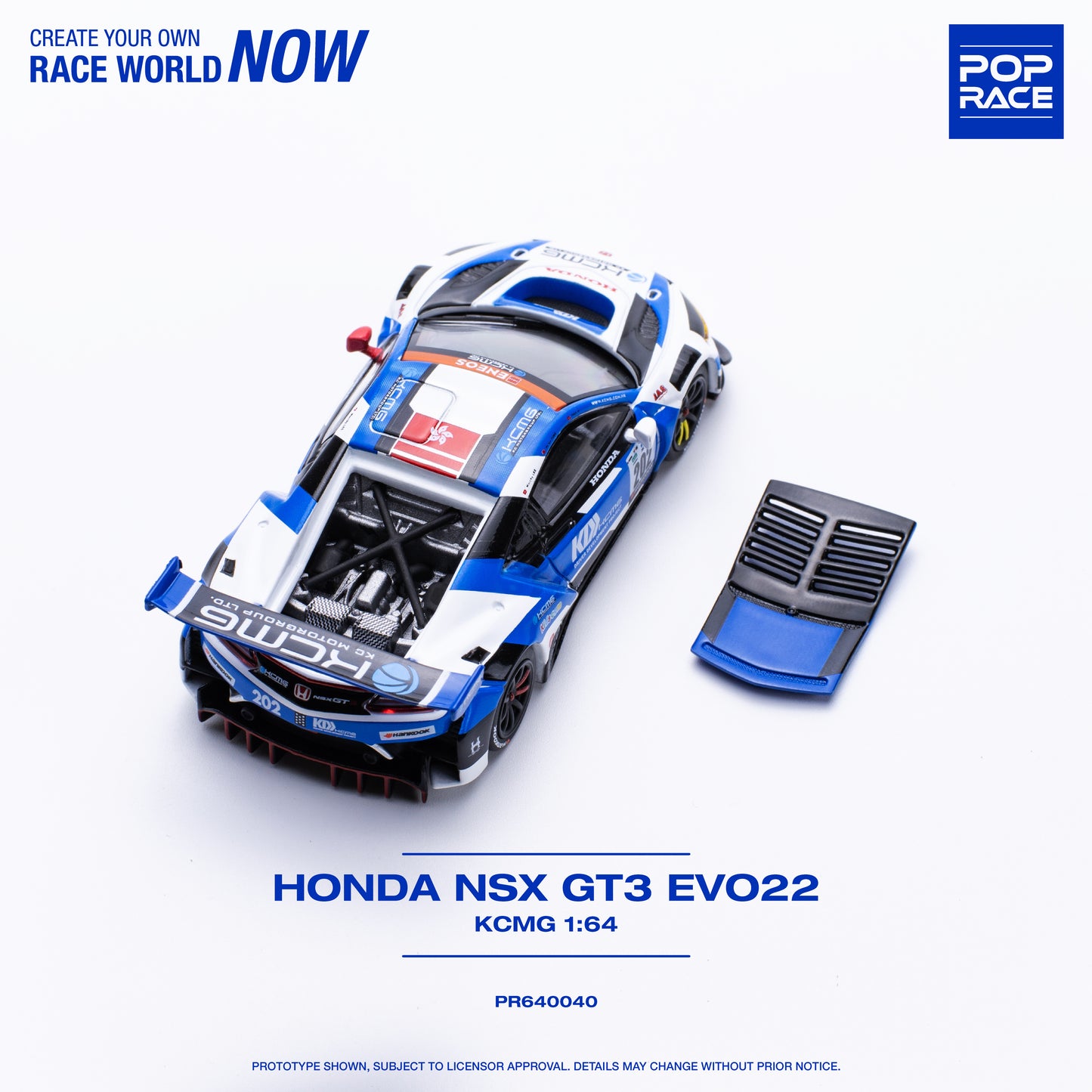 Pop Race PR64-40 Honda NSX GT3 EVO22 KCMG