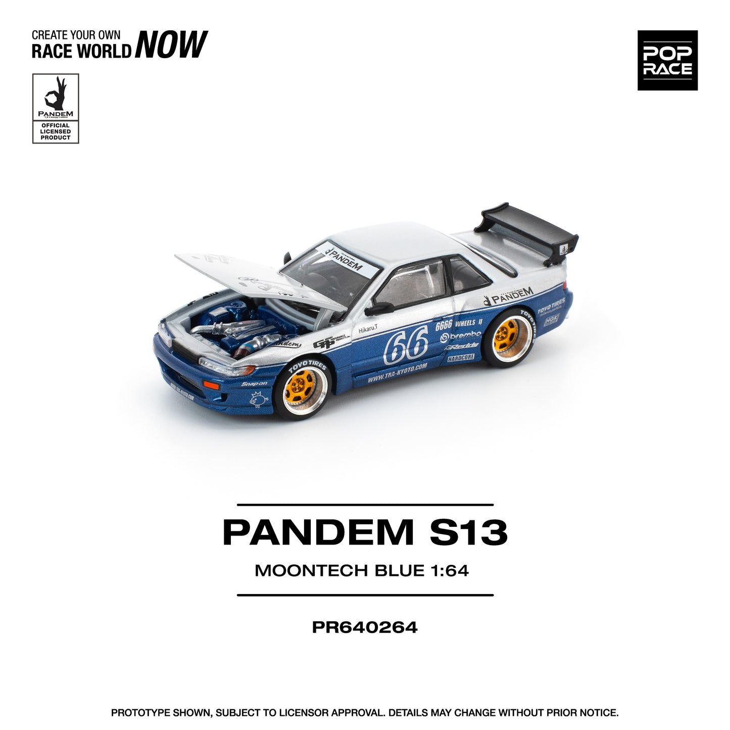 Pop Race PR64-264 Pandem Nissan Silvia S13