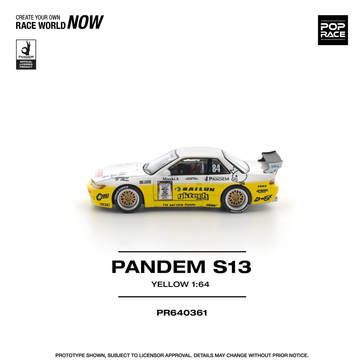 POP RACE PR64-361 PANDEM NISSAN SILVIA S13