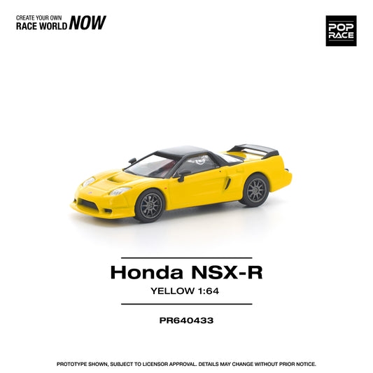 POP RACE PR64-433 Honda NSX-R Yellow 1:64