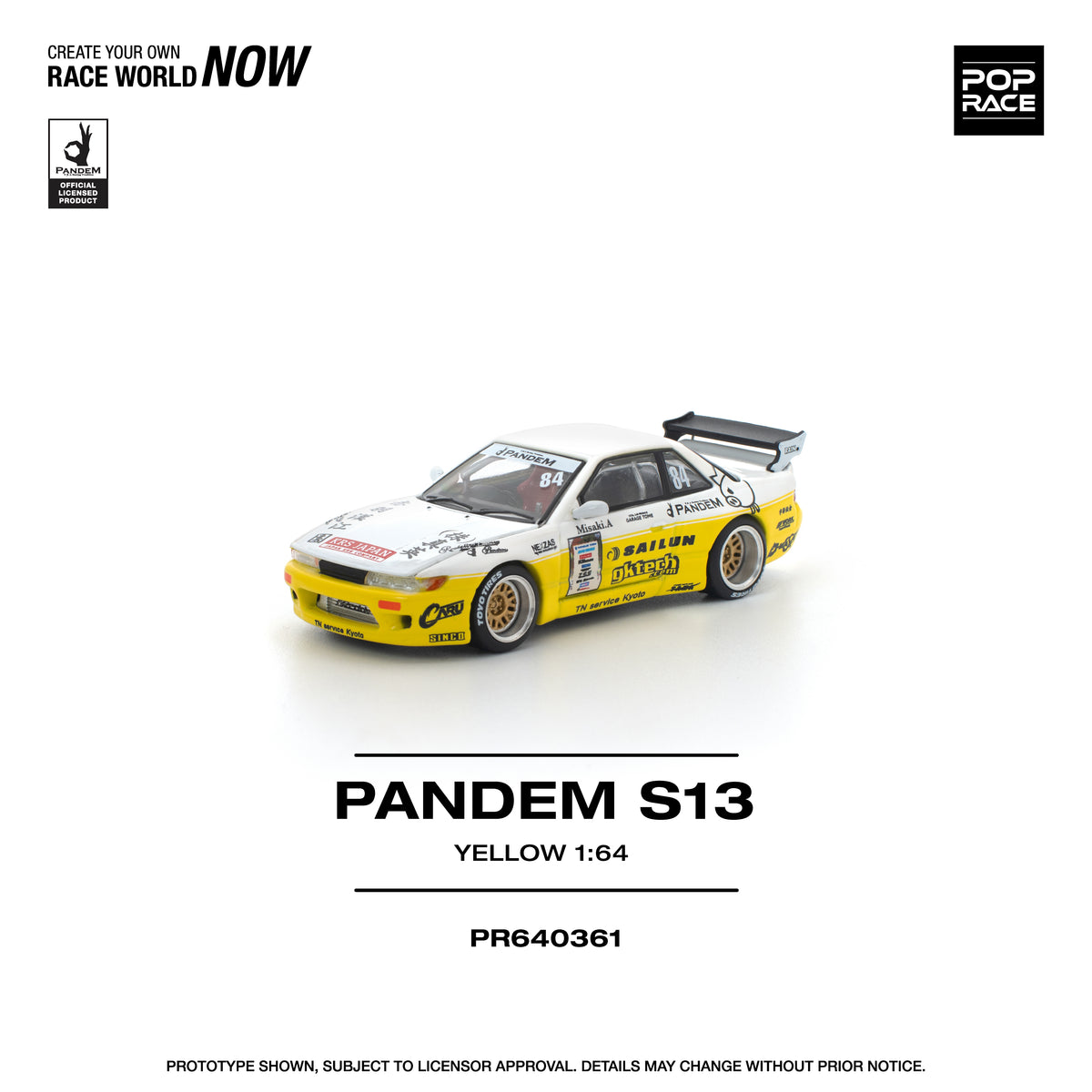 POP RACE PR64-361 PANDEM NISSAN SILVIA S13